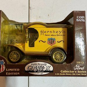 1912 FORD HERSHEY'S DELIVERY CAR COIN BANK BY GEAR BOX